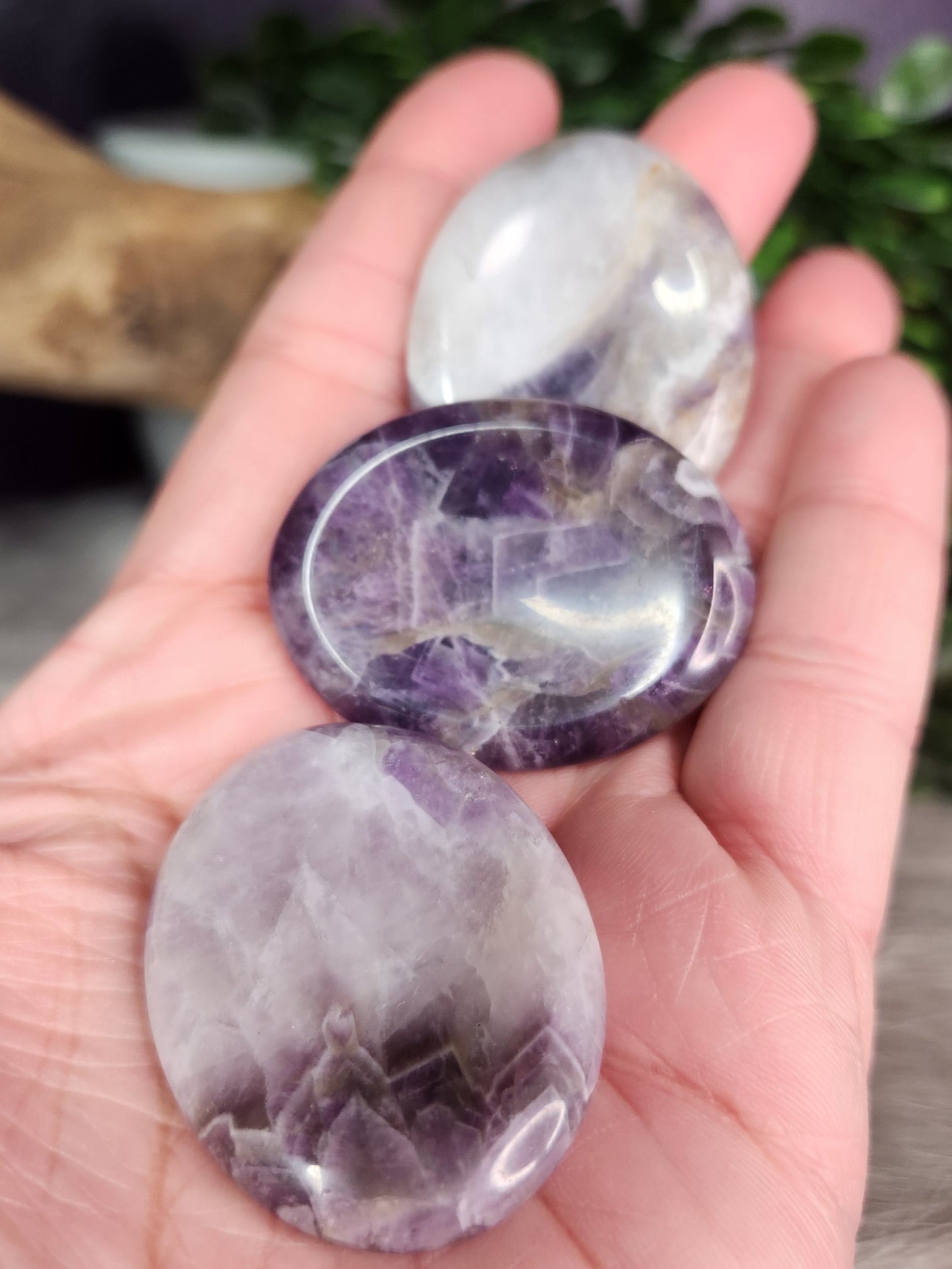 Chevron Amethyst | Worry Stone