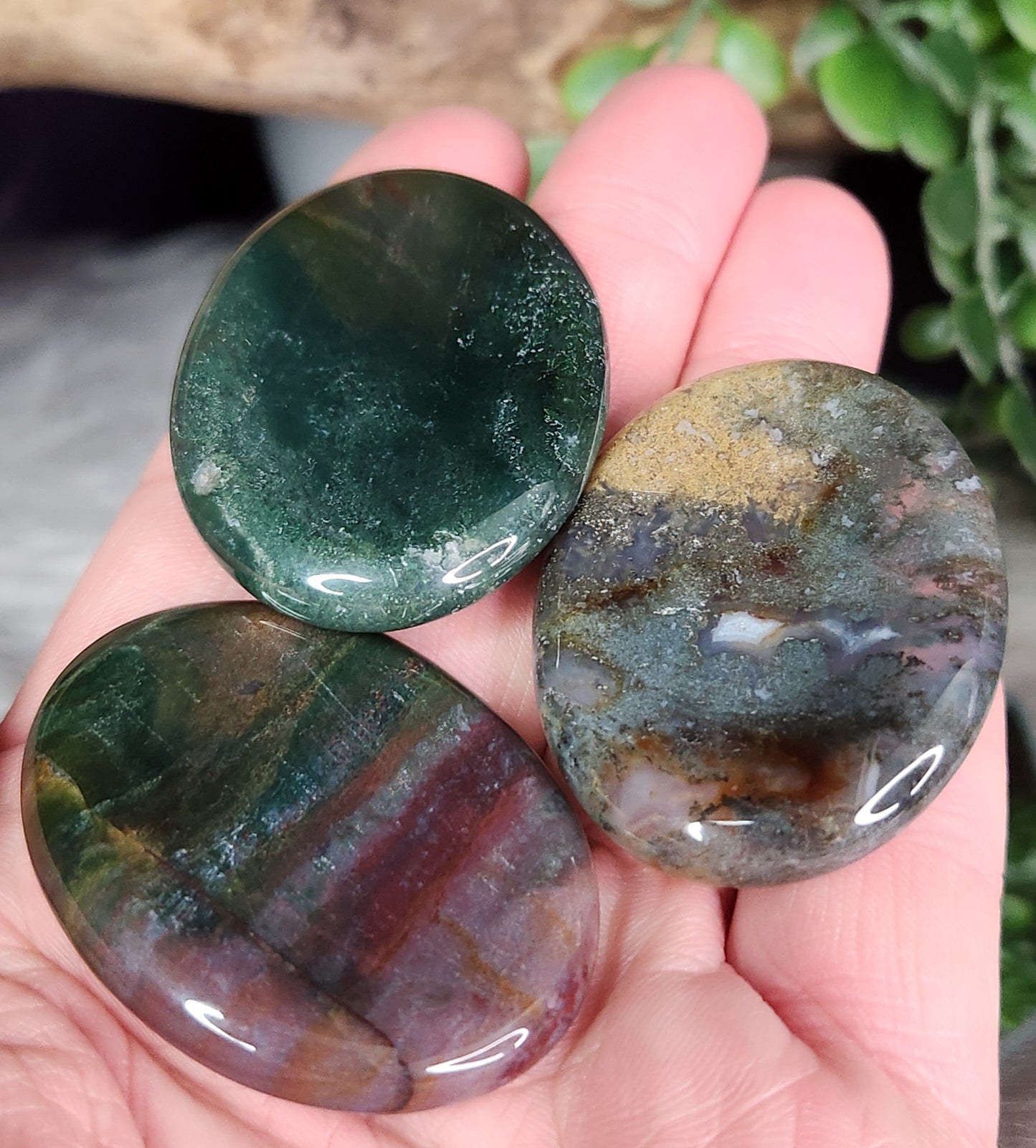 Moss Agate | Worry Stone