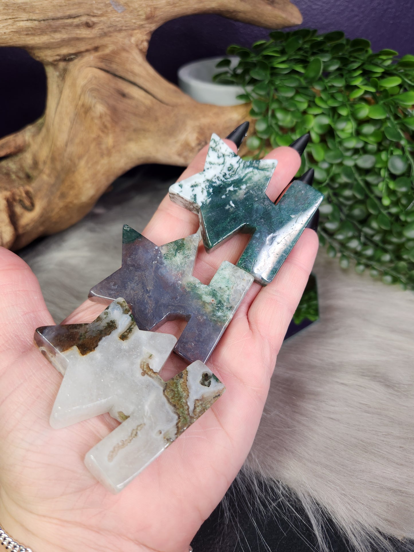 Moss Agate | Standing Star