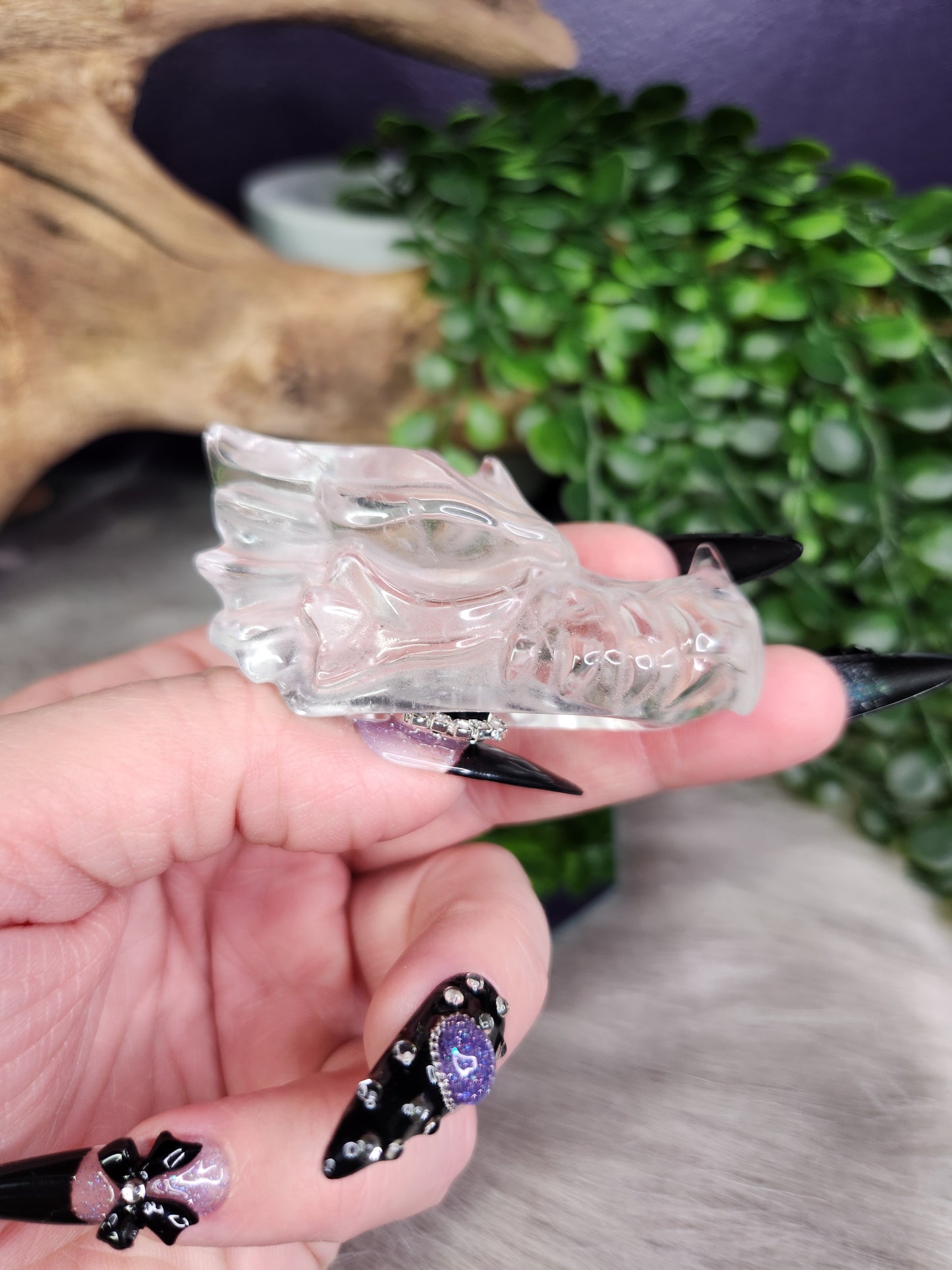 High Quality Clear Quartz | Dragon Heads