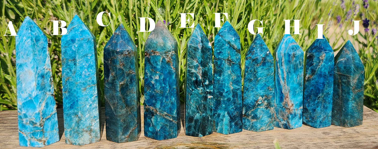 Blue Apatite | Small Towers