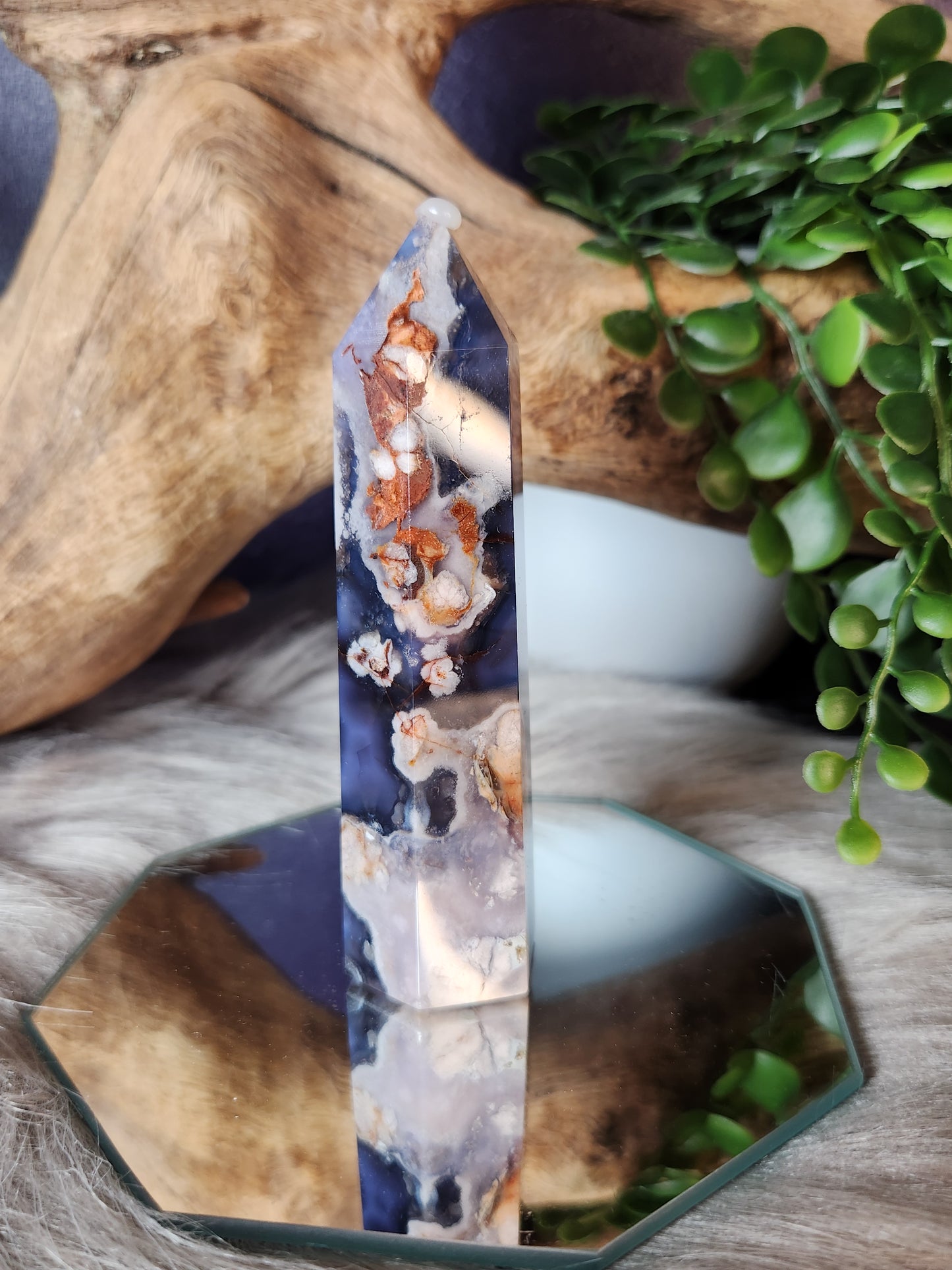 Blue Flower Agate | Towers