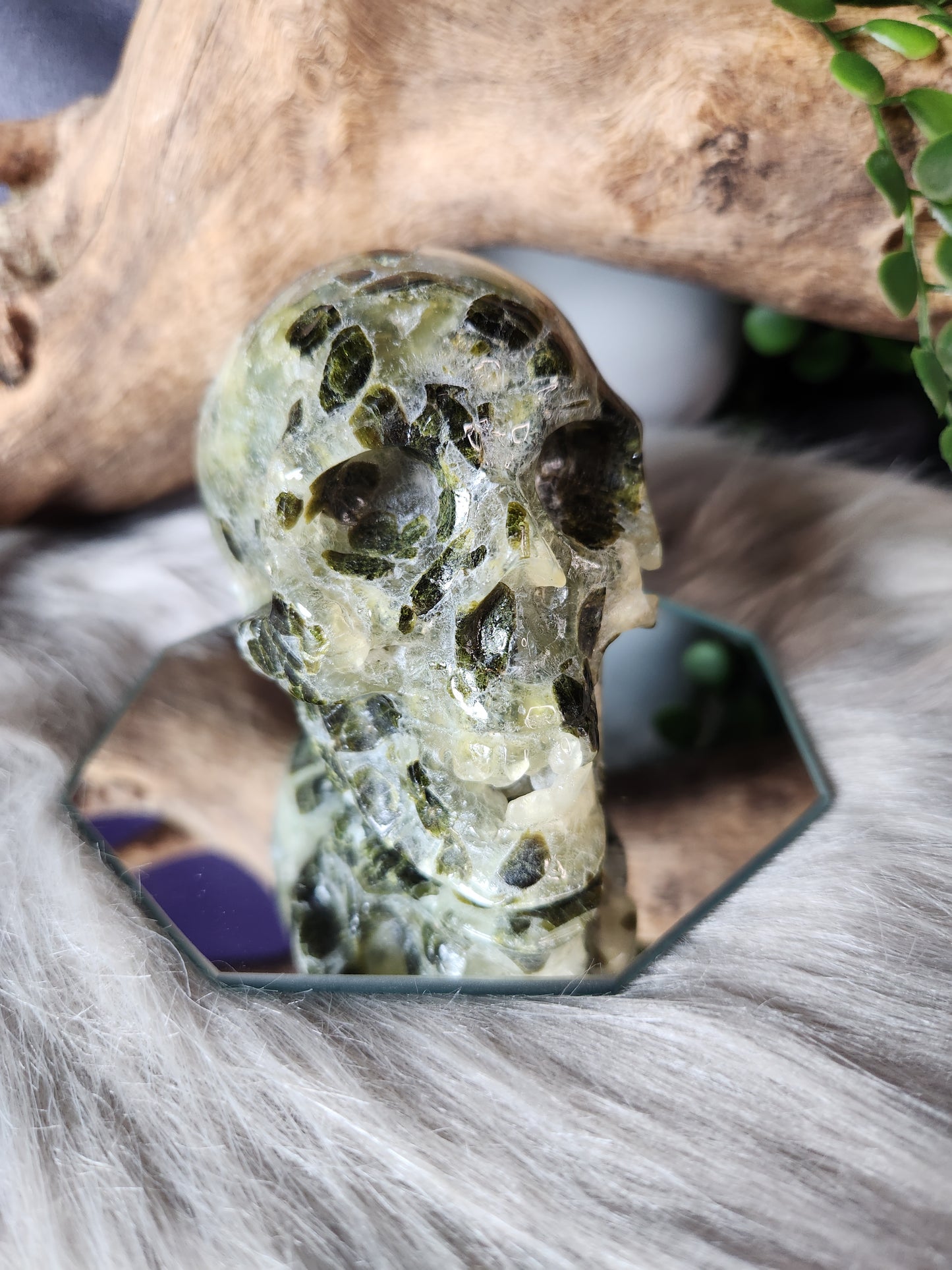 Prehnite w/Epidote | Skulls