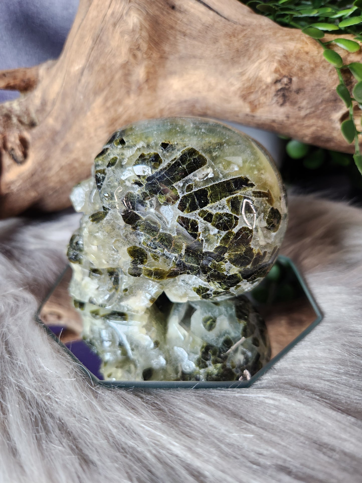Prehnite w/Epidote | Skulls