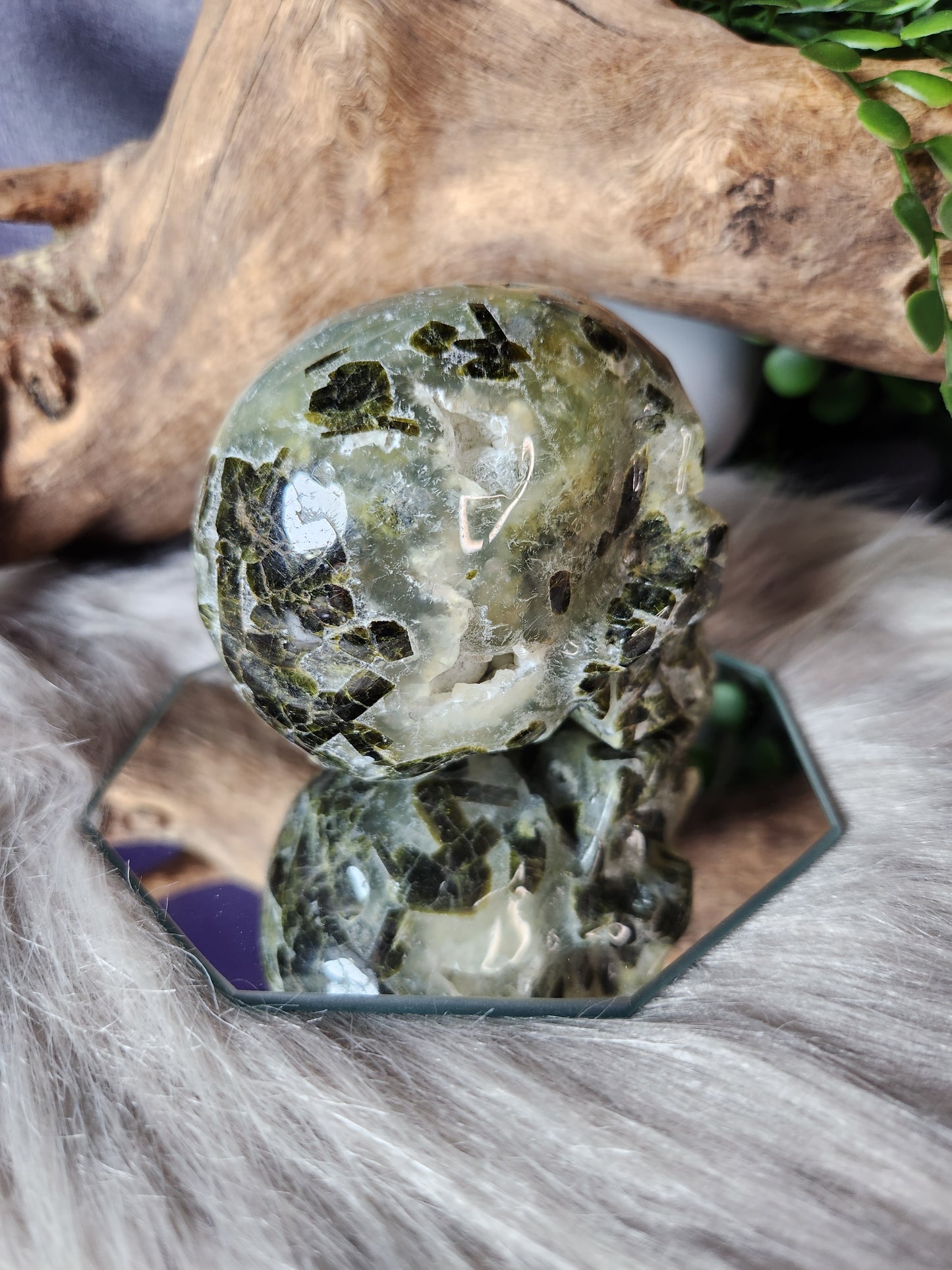 Prehnite w/Epidote | Skulls