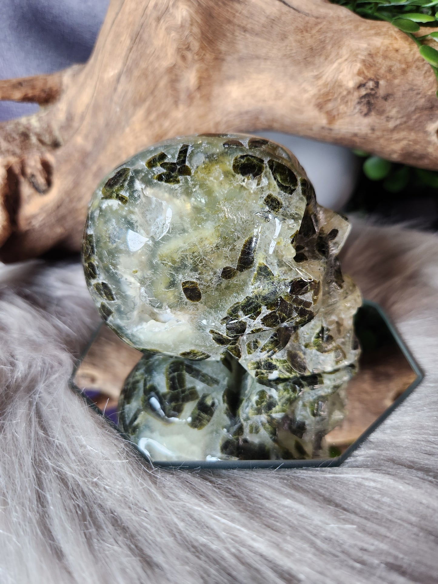 Prehnite w/Epidote | Skulls