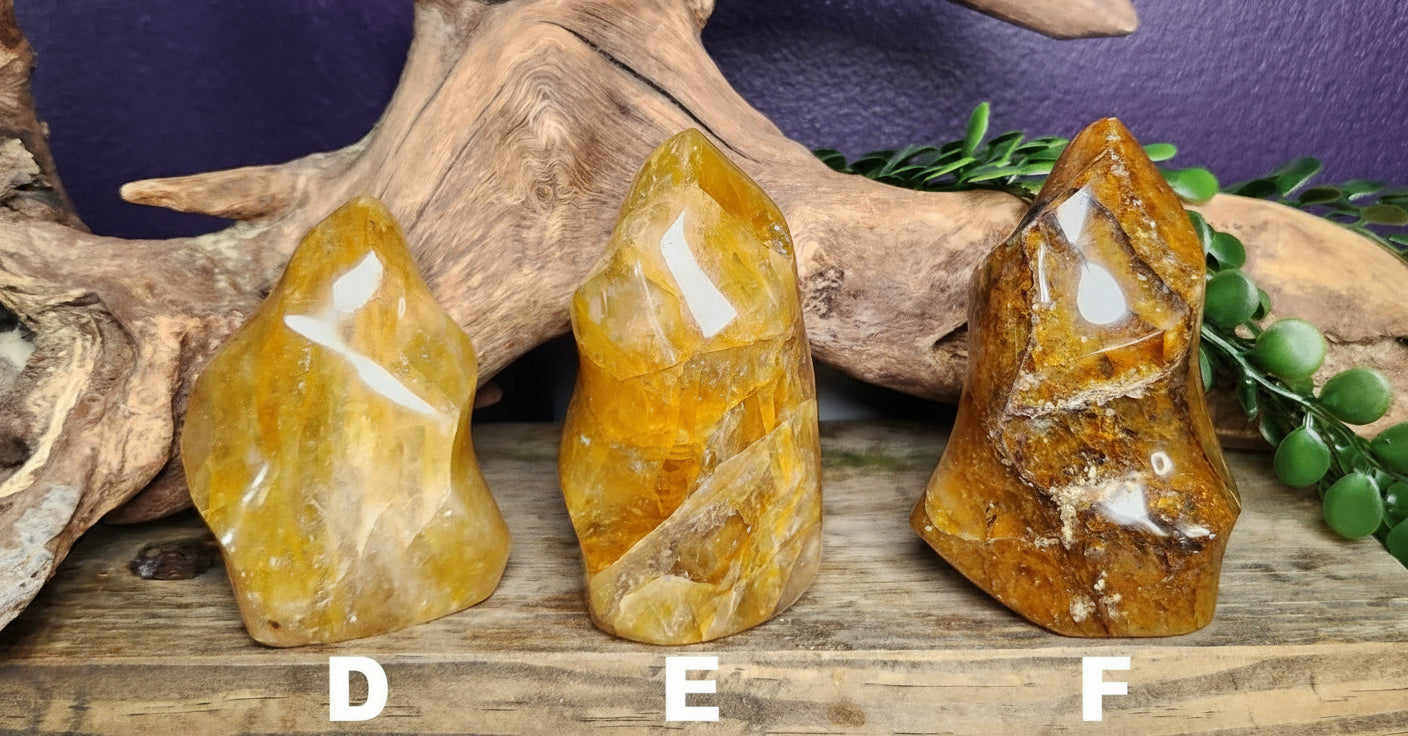 Hematoid Quartz "Golden Healer" | Flames