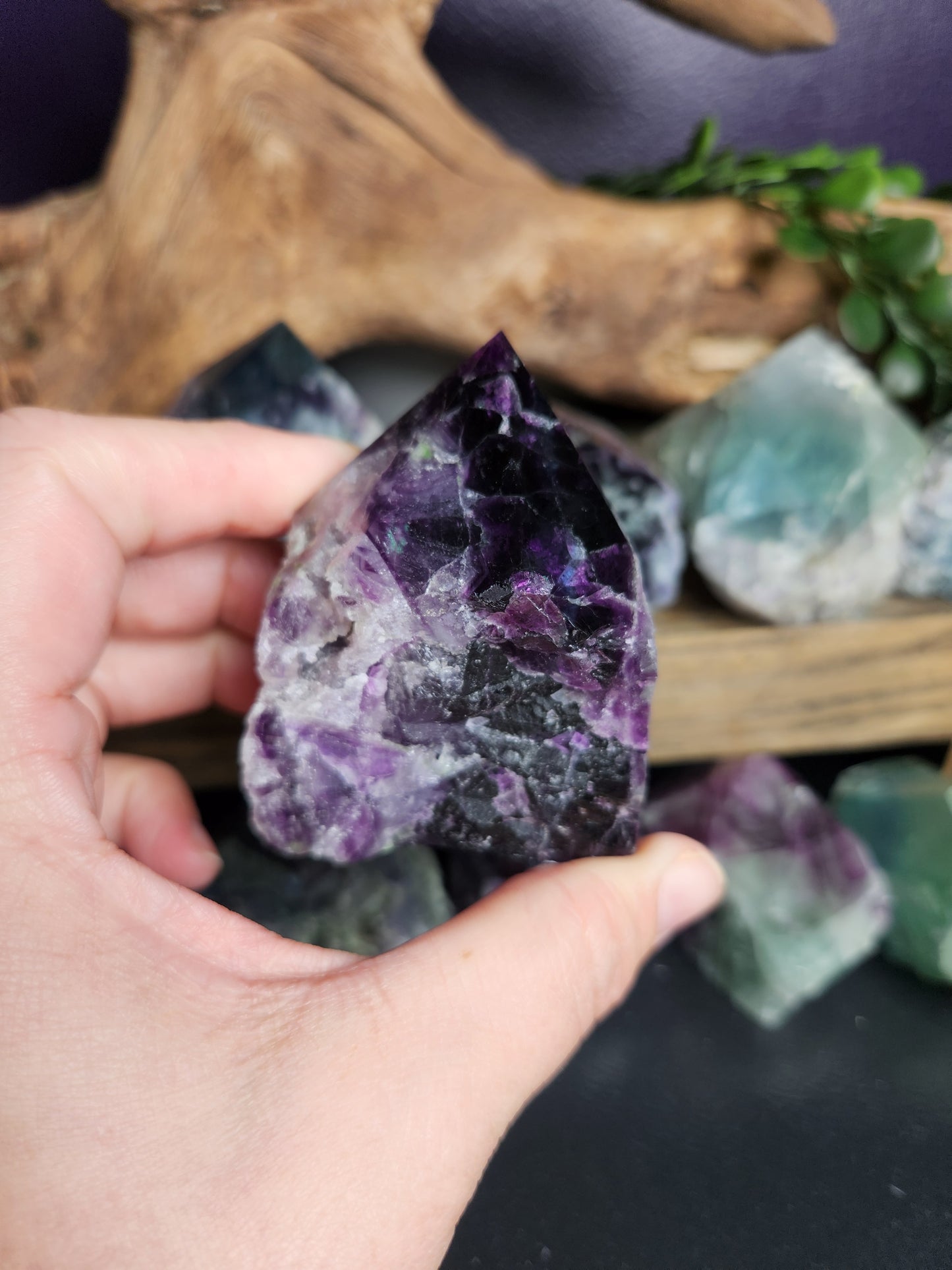 Raw Fluorite Pointed Chunks