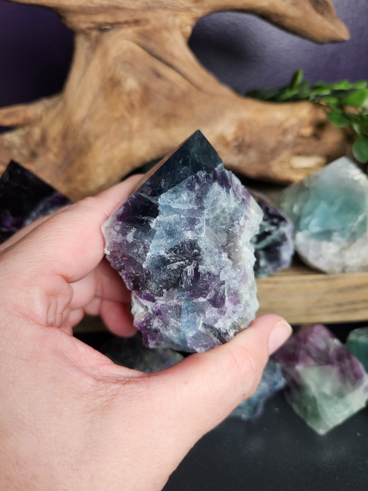 Raw Fluorite Pointed Chunks