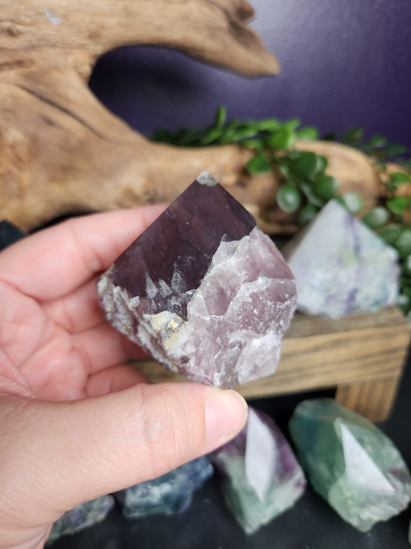 Raw Fluorite Pointed Chunks