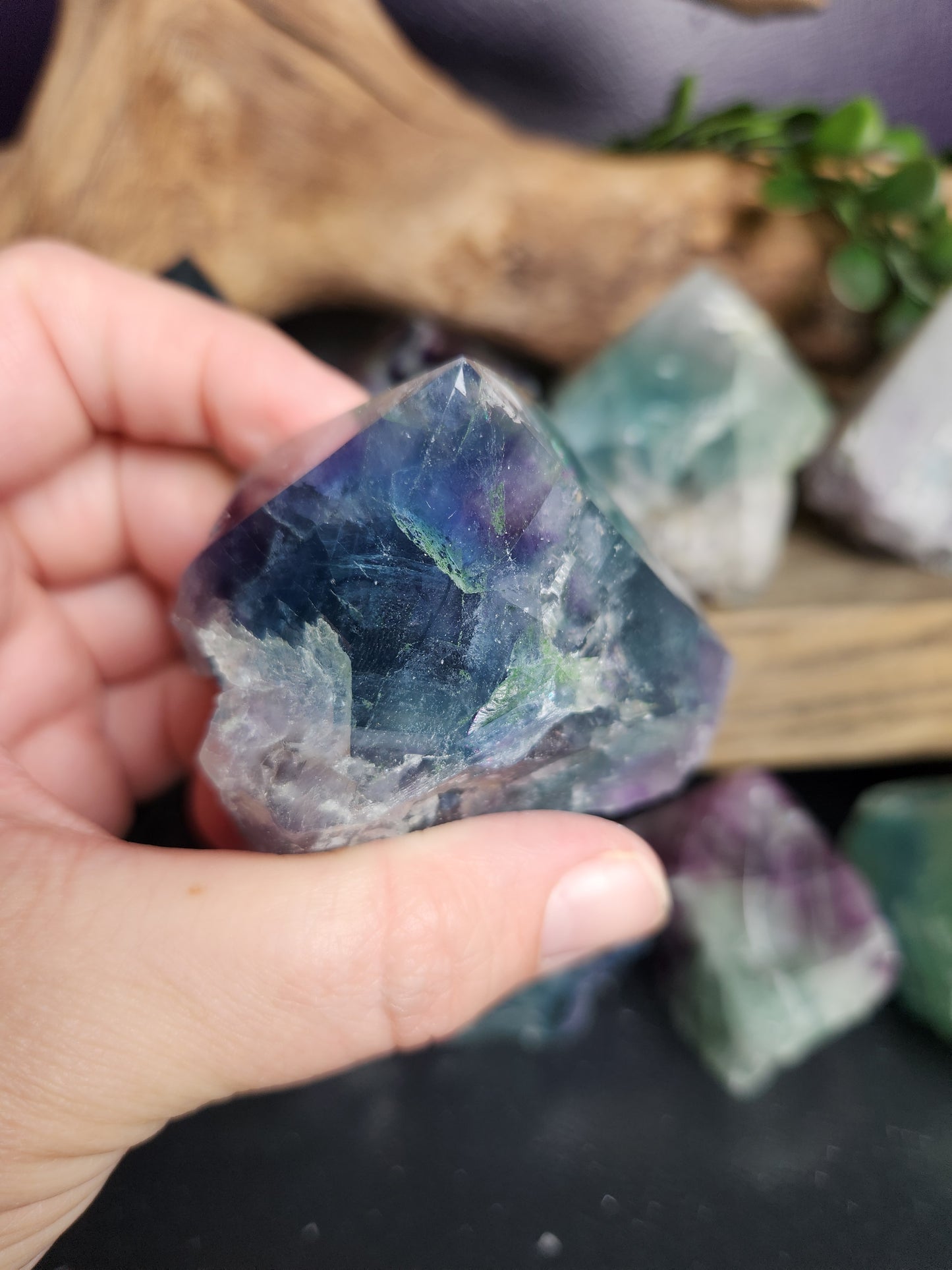 Raw Fluorite Pointed Chunks