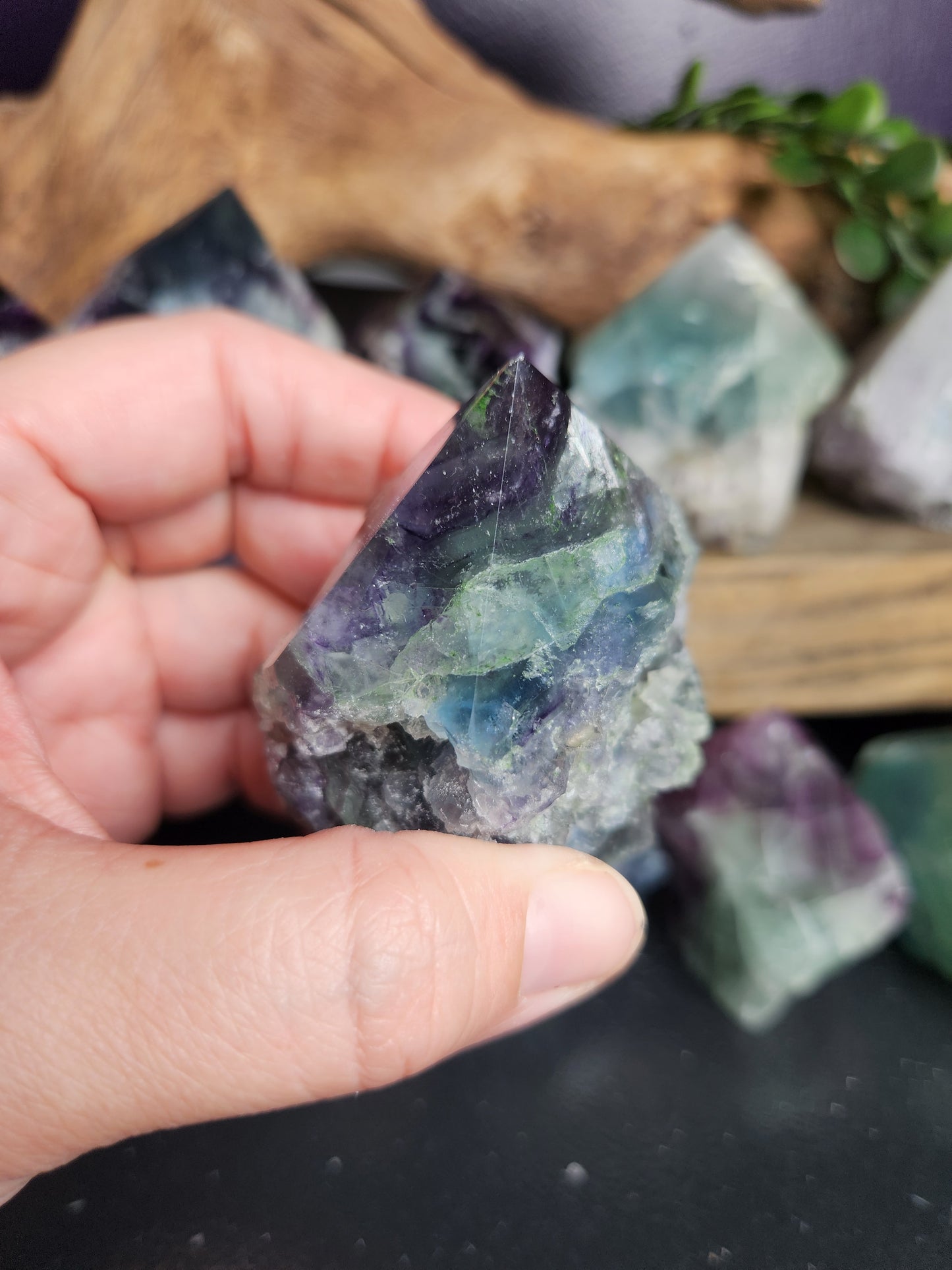 Raw Fluorite Pointed Chunks