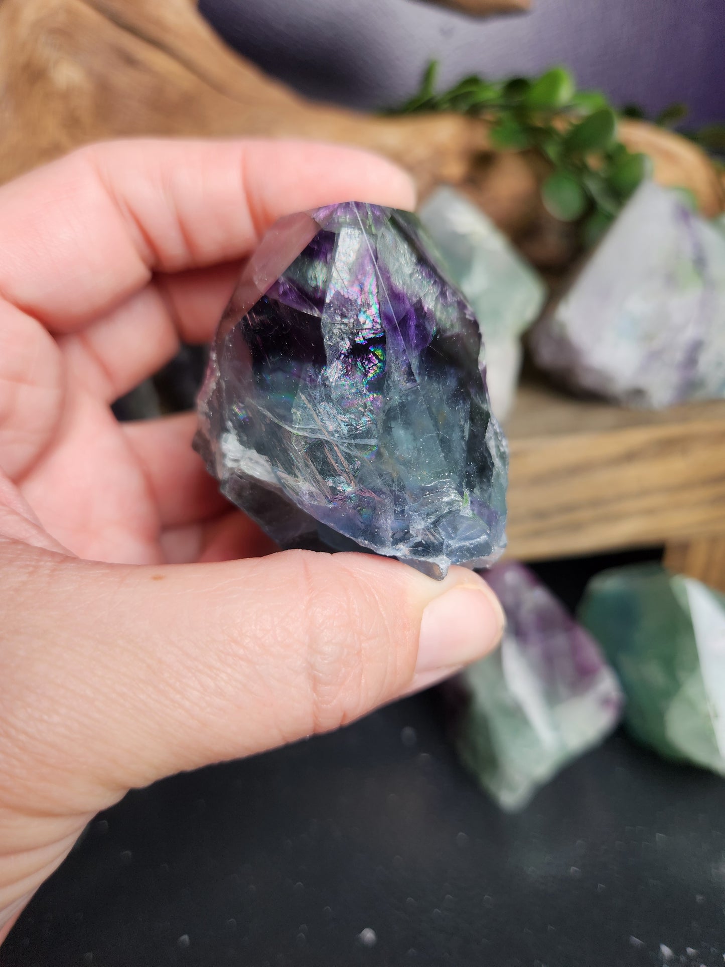 Raw Fluorite Pointed Chunks