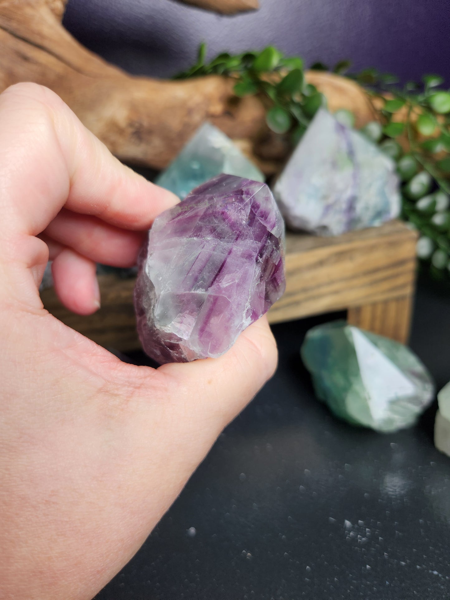 Raw Fluorite Pointed Chunks