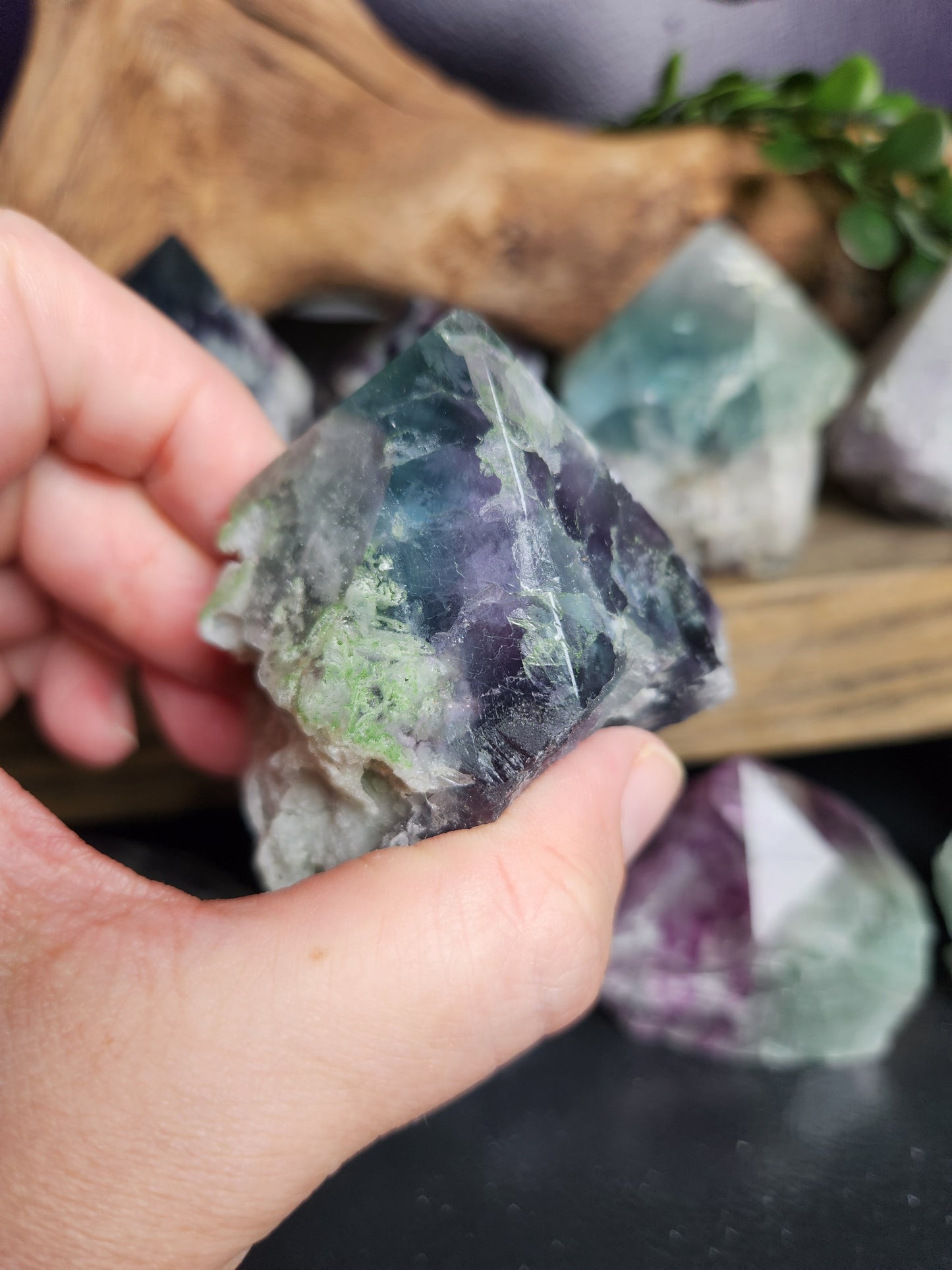 Raw Fluorite Pointed Chunks