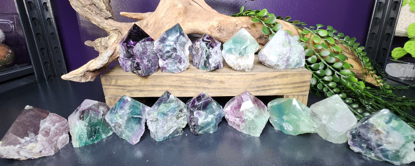 Raw Fluorite Pointed Chunks