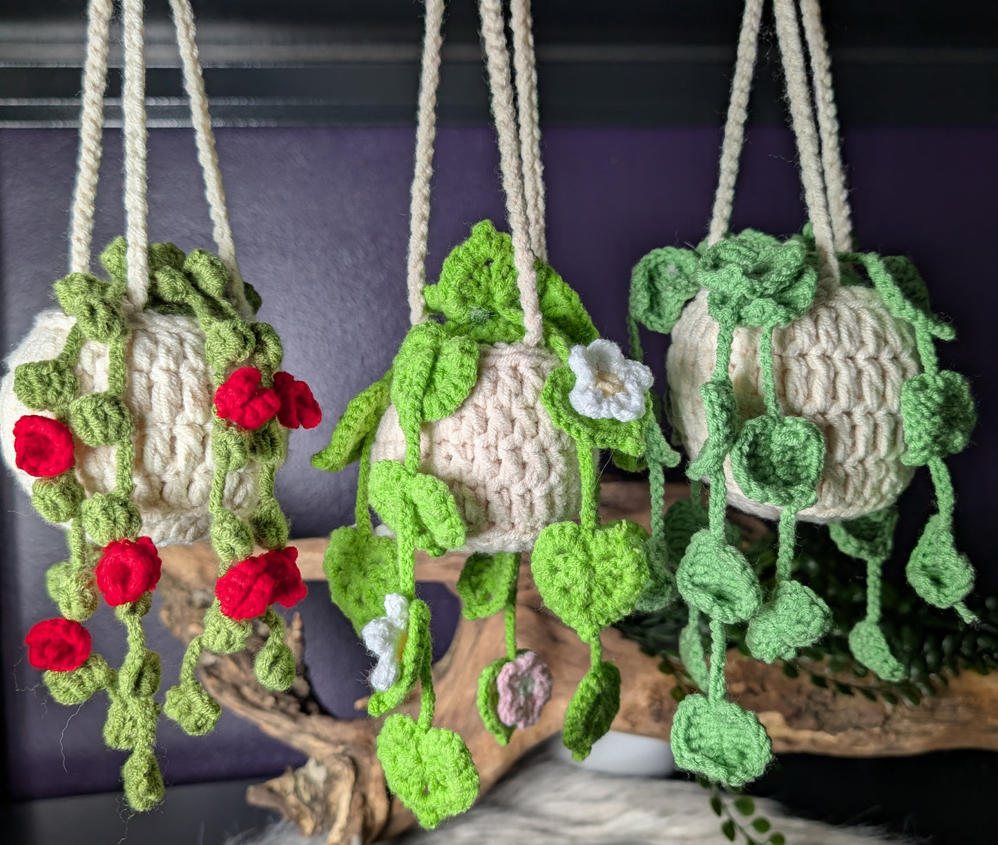 Adorable Crochet Hanging Plants