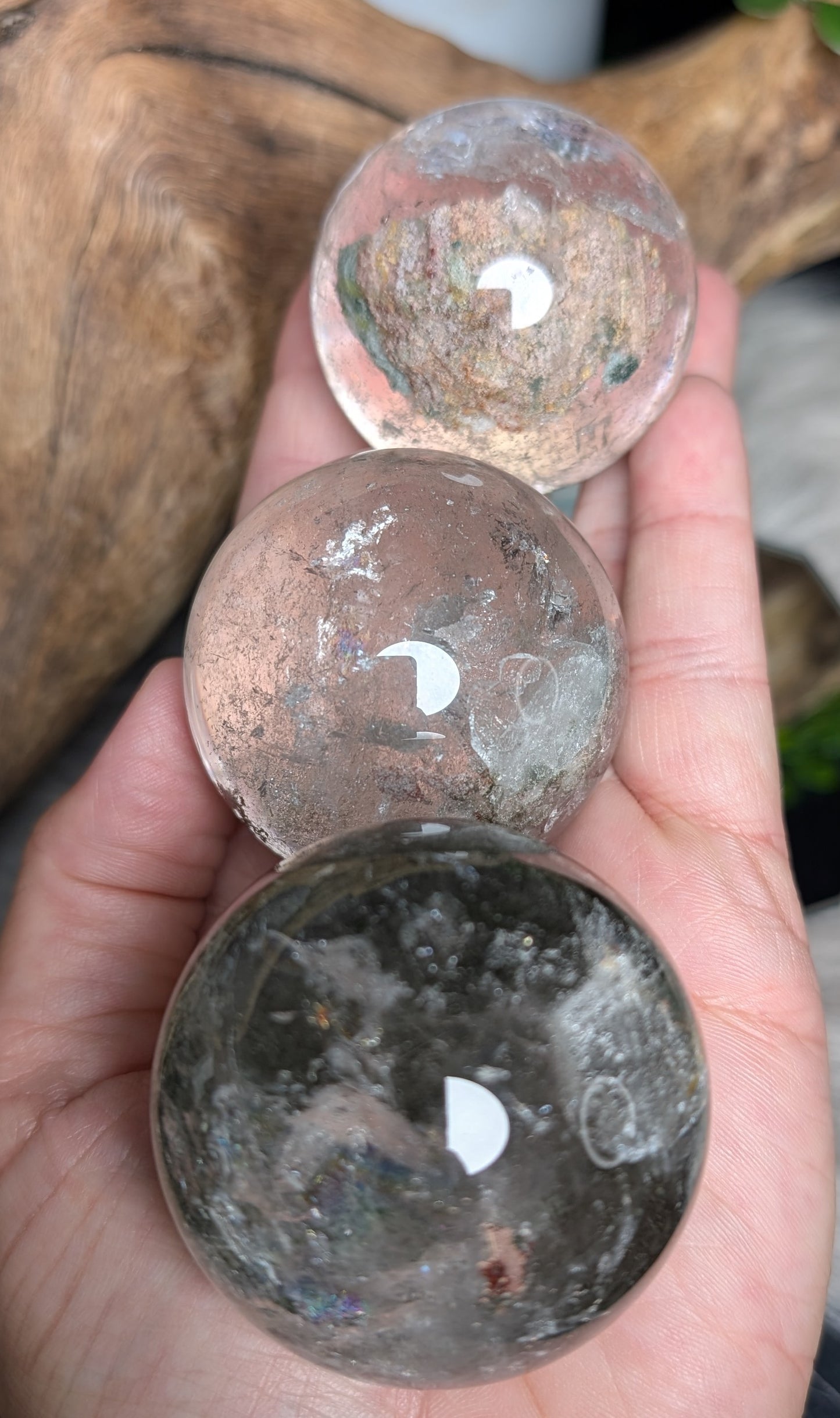 Garden Quartz "Lodolite" | Spheres