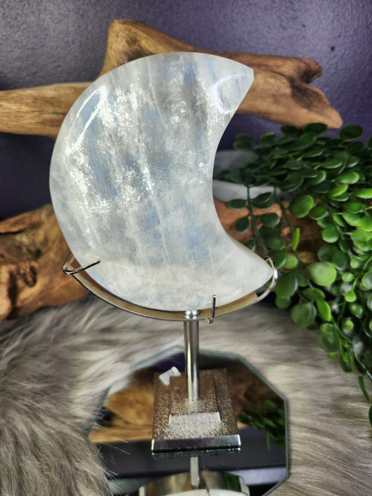 White Moonstone | Moons w/Stands