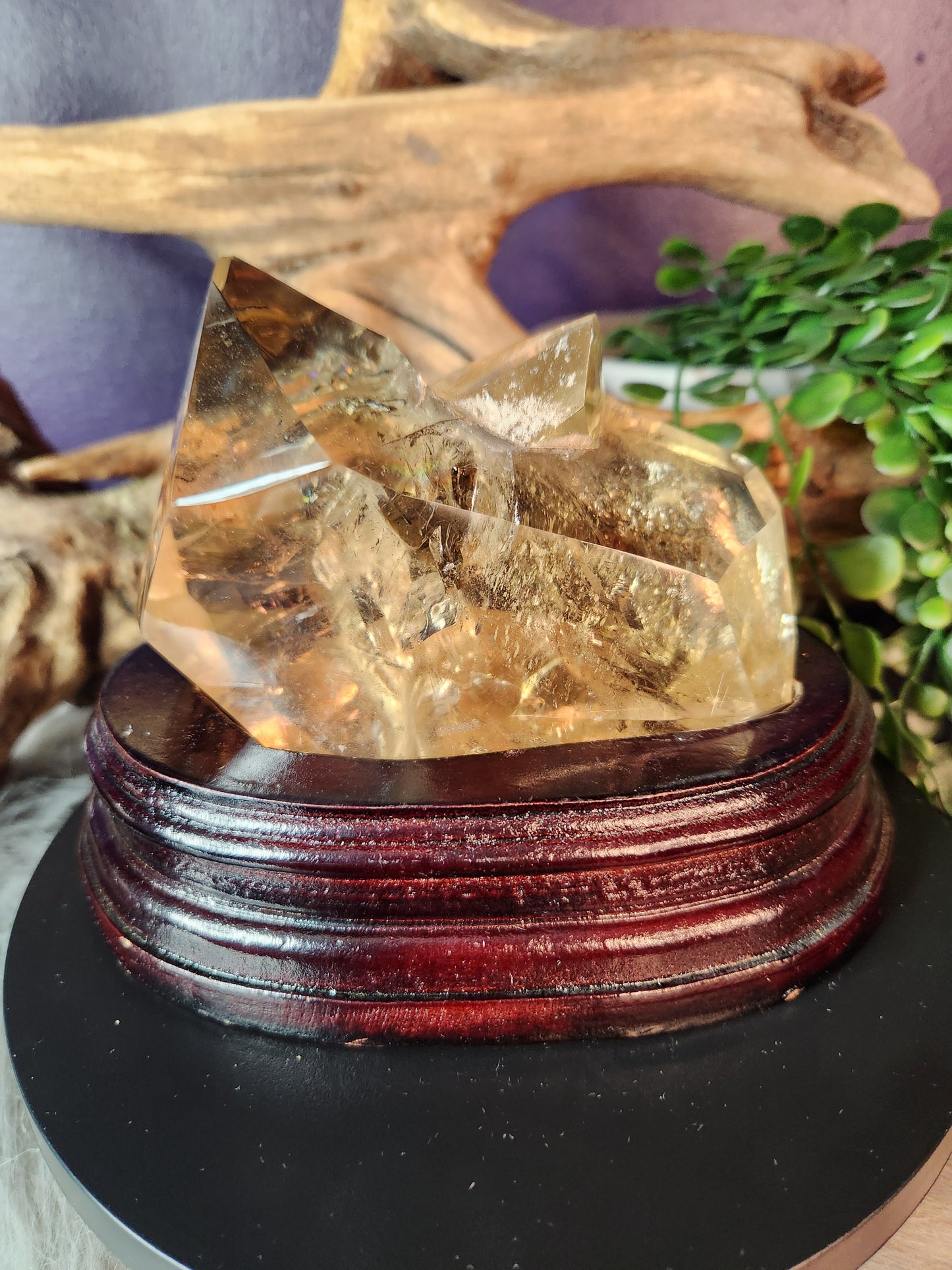 Natural Smoky Citrine with Penetration Twin – High Clarity Polished Points