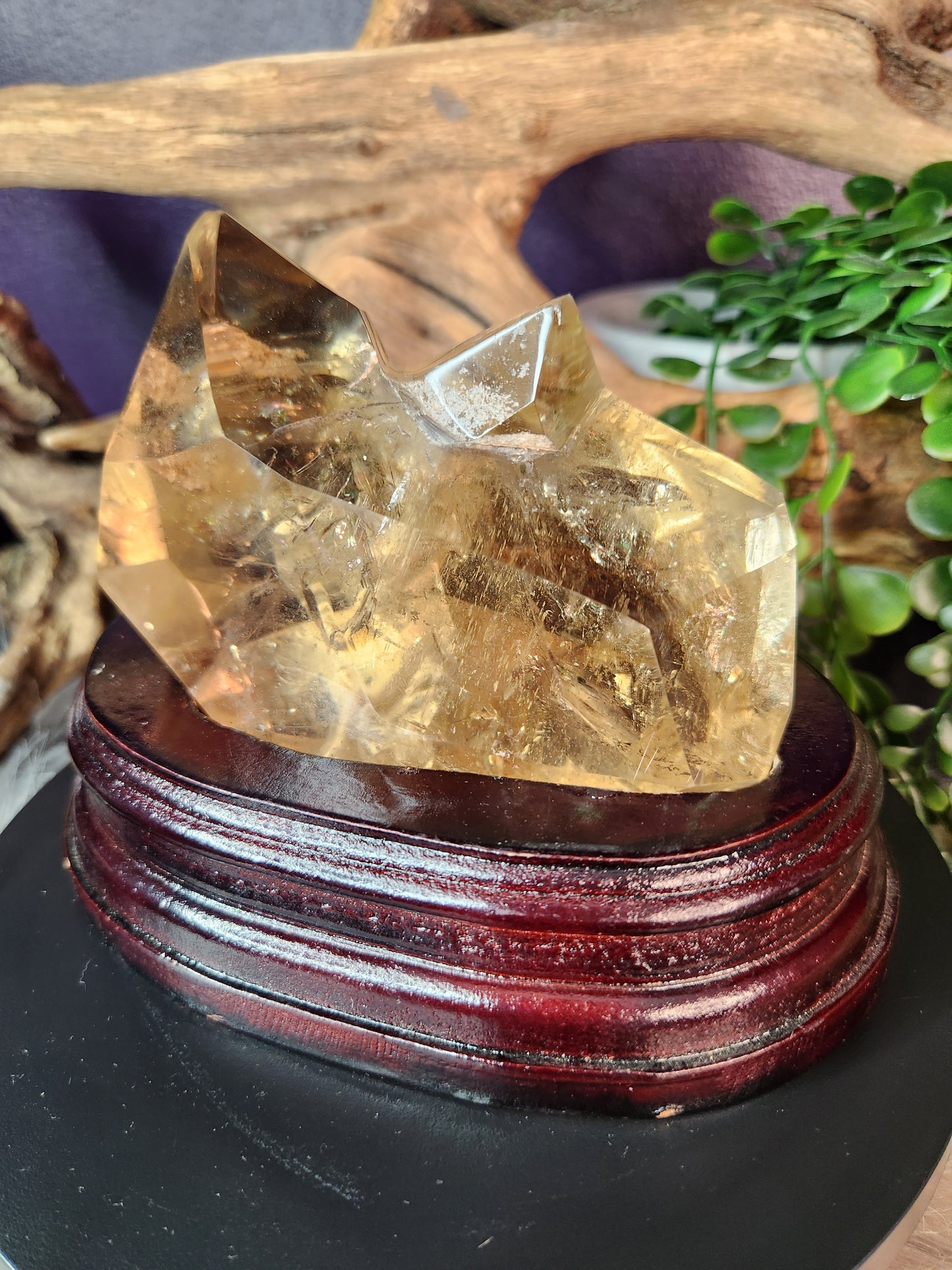 Natural Smoky Citrine with Penetration Twin – High Clarity Polished Points