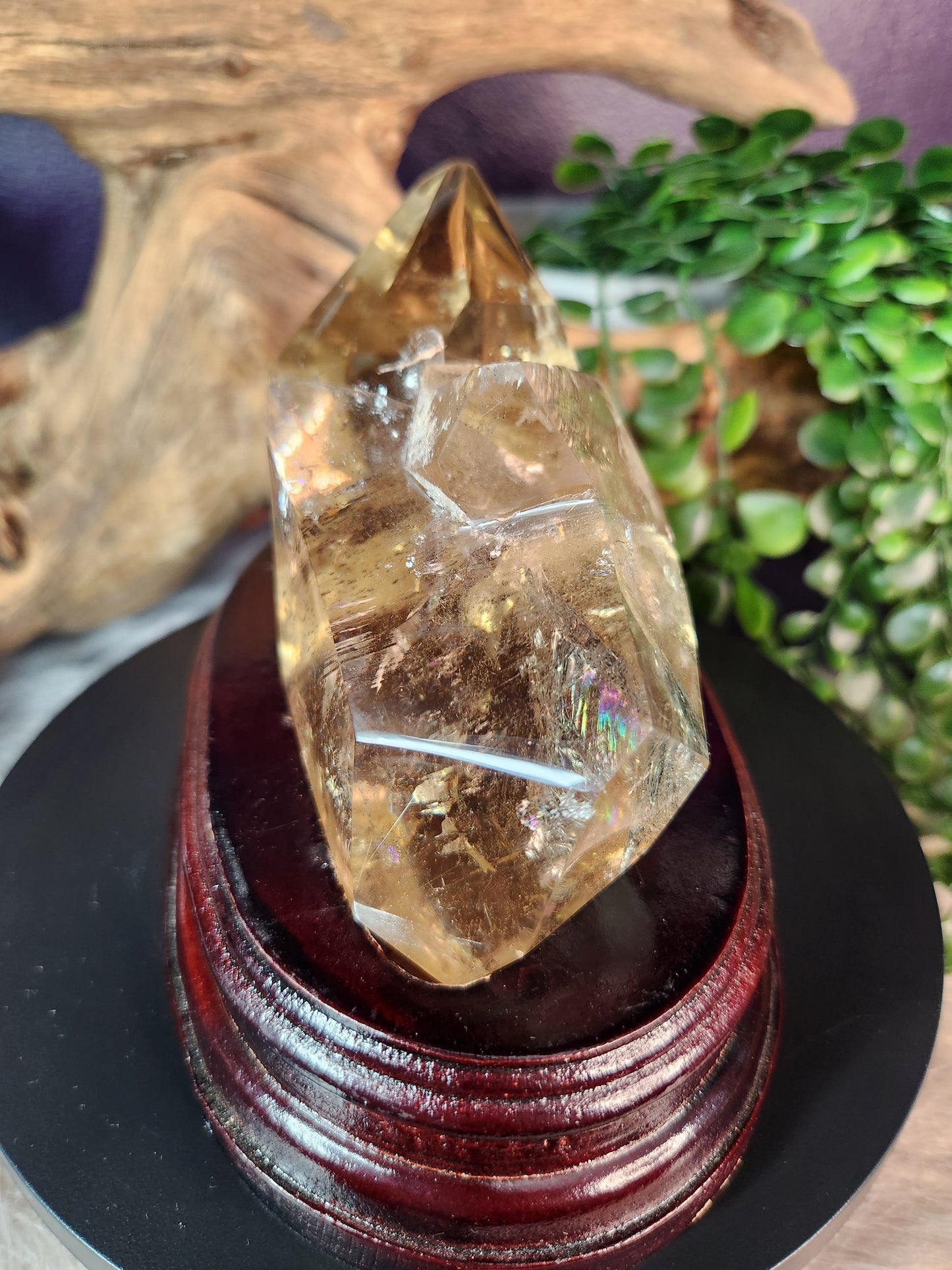 Natural Smoky Citrine with Penetration Twin – High Clarity Polished Points