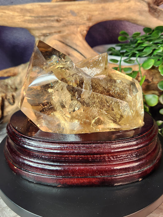 Natural Smoky Citrine "Cluster" w/Rainbows Galore