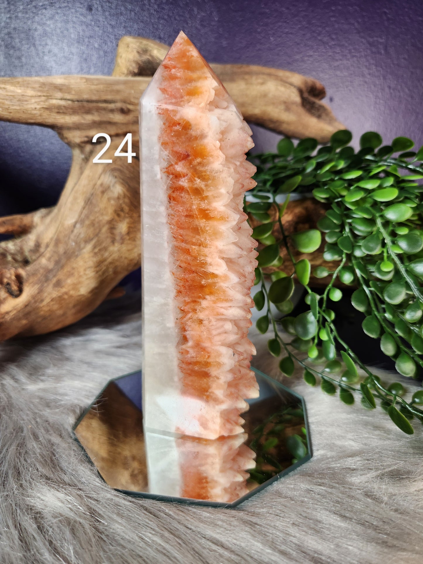 Raw Dog Tooth Orange Calcite | Towers