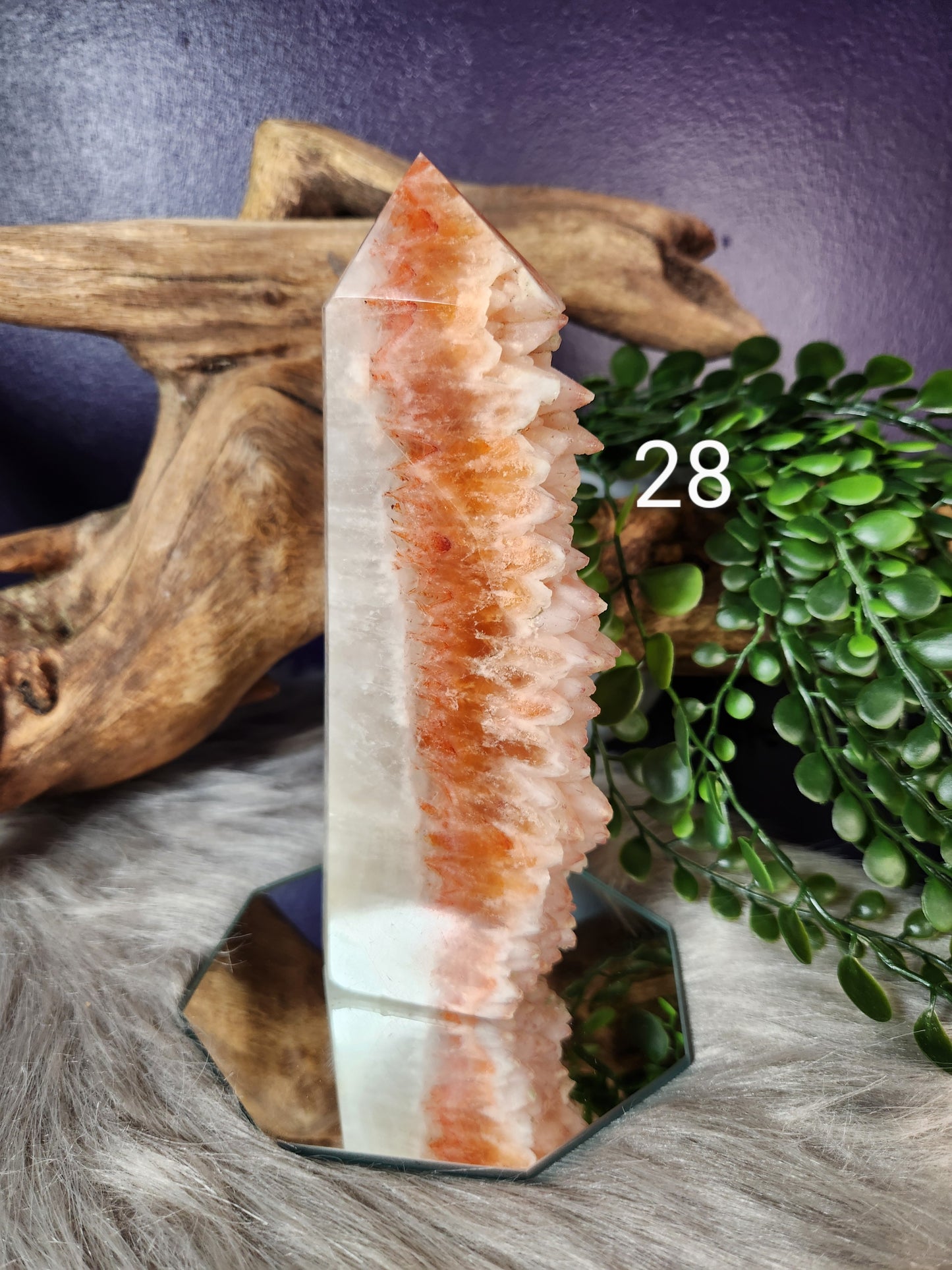 Raw Dog Tooth Orange Calcite | Towers
