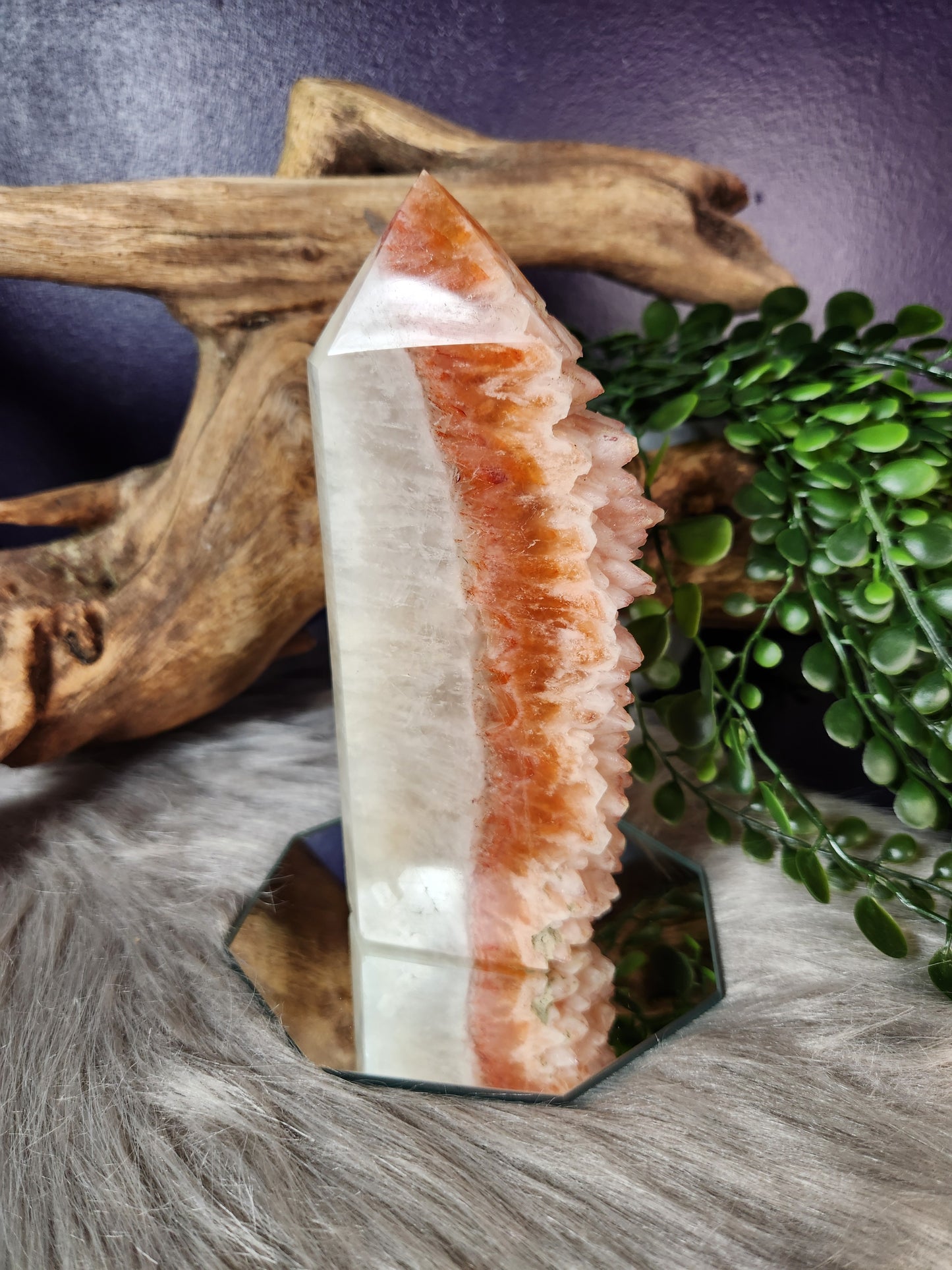 Raw Dog Tooth Orange Calcite | Towers