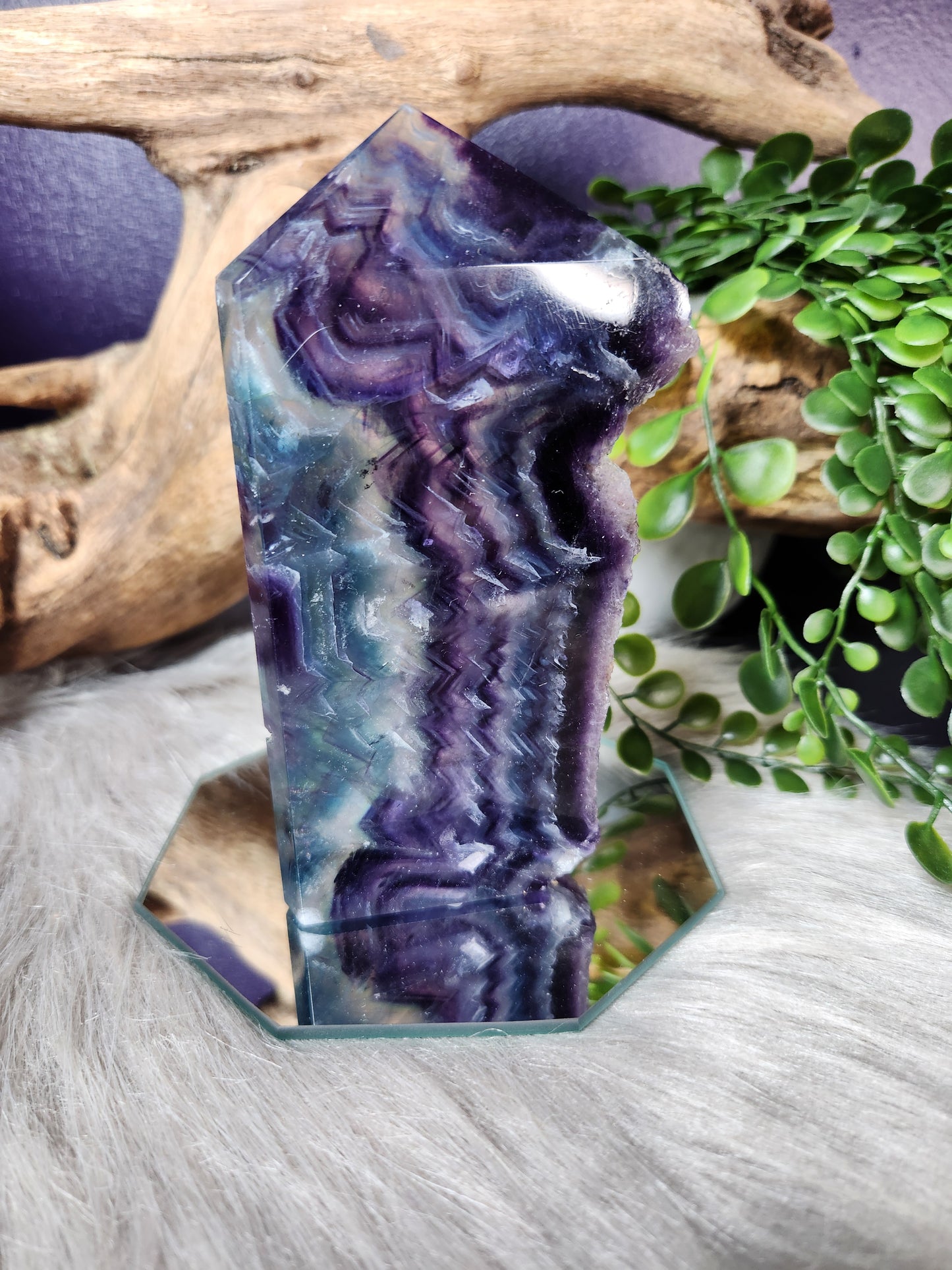 Rainbow Fluorite | Slabs w/Raw Edge