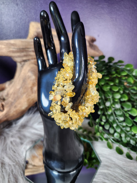 Citrine (Heat Treated) Chip Bracelet