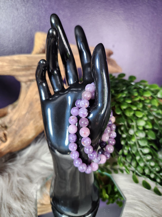 Lepidolite Beaded Bracelet