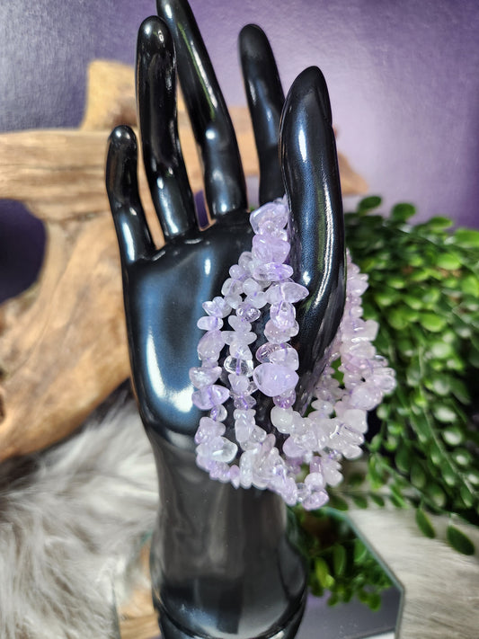 Amethyst Chip Bracelet