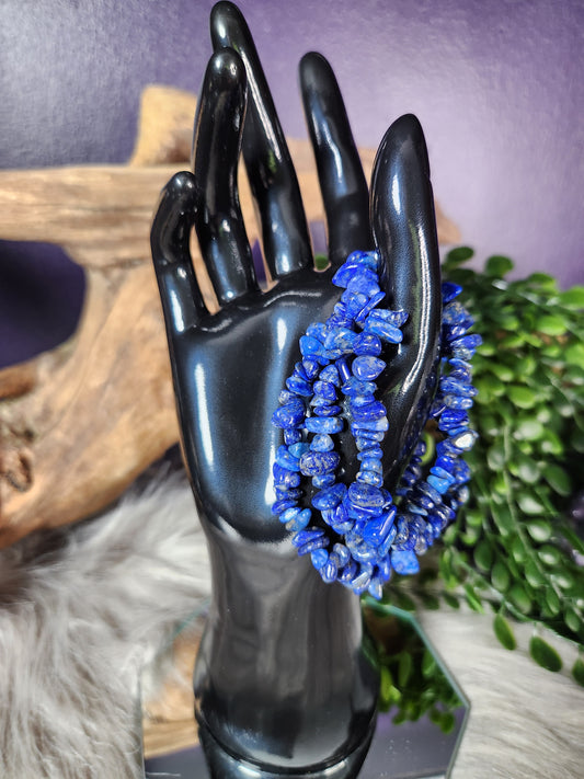 Lapis Lazuli Chip Bracelet