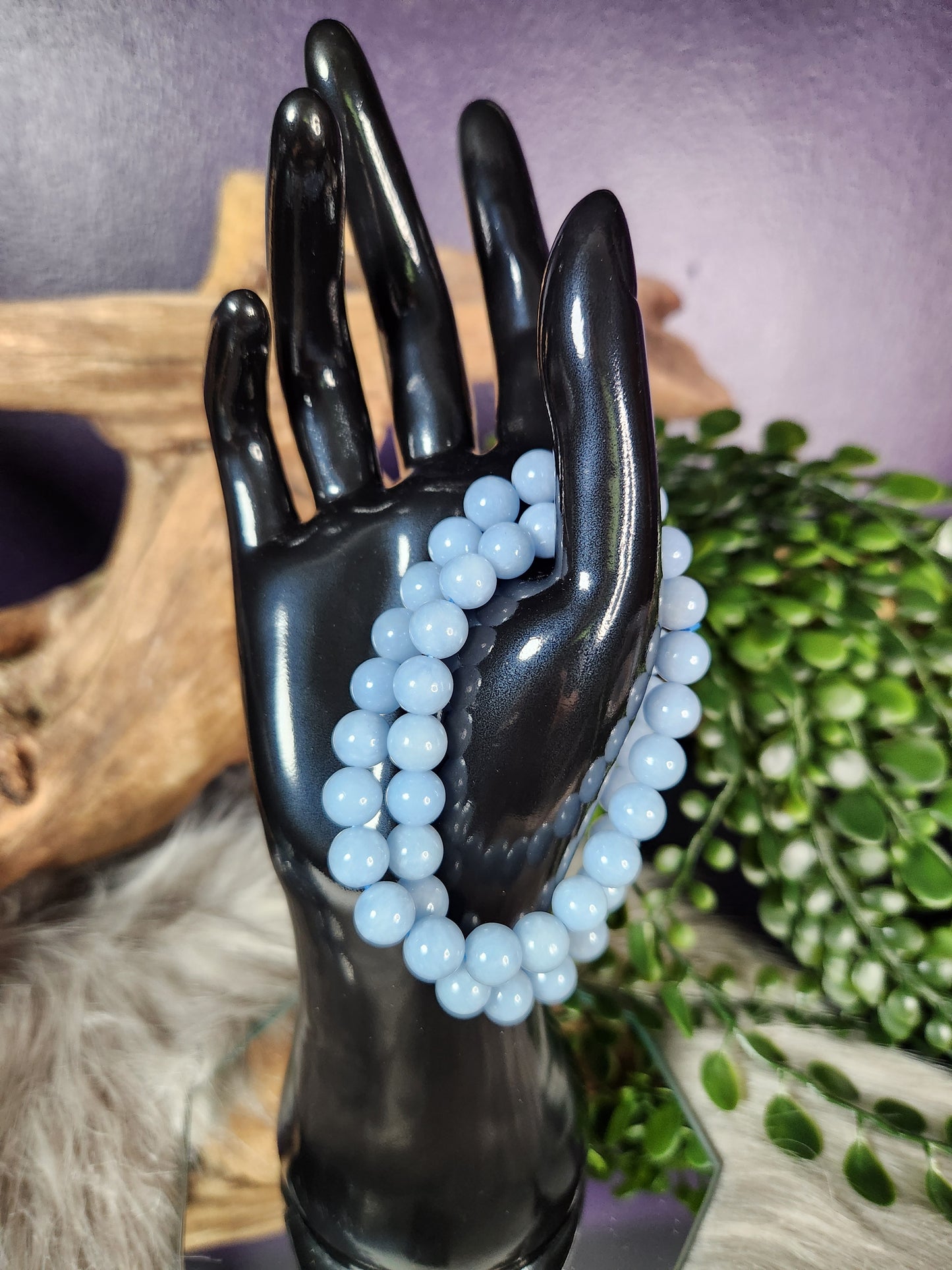 Angelite Beaded Bracelet