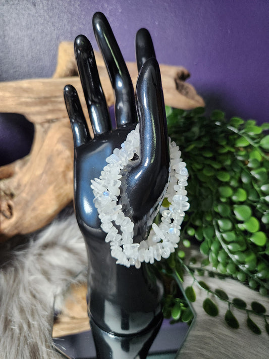 Moonstone Chip Bracelets