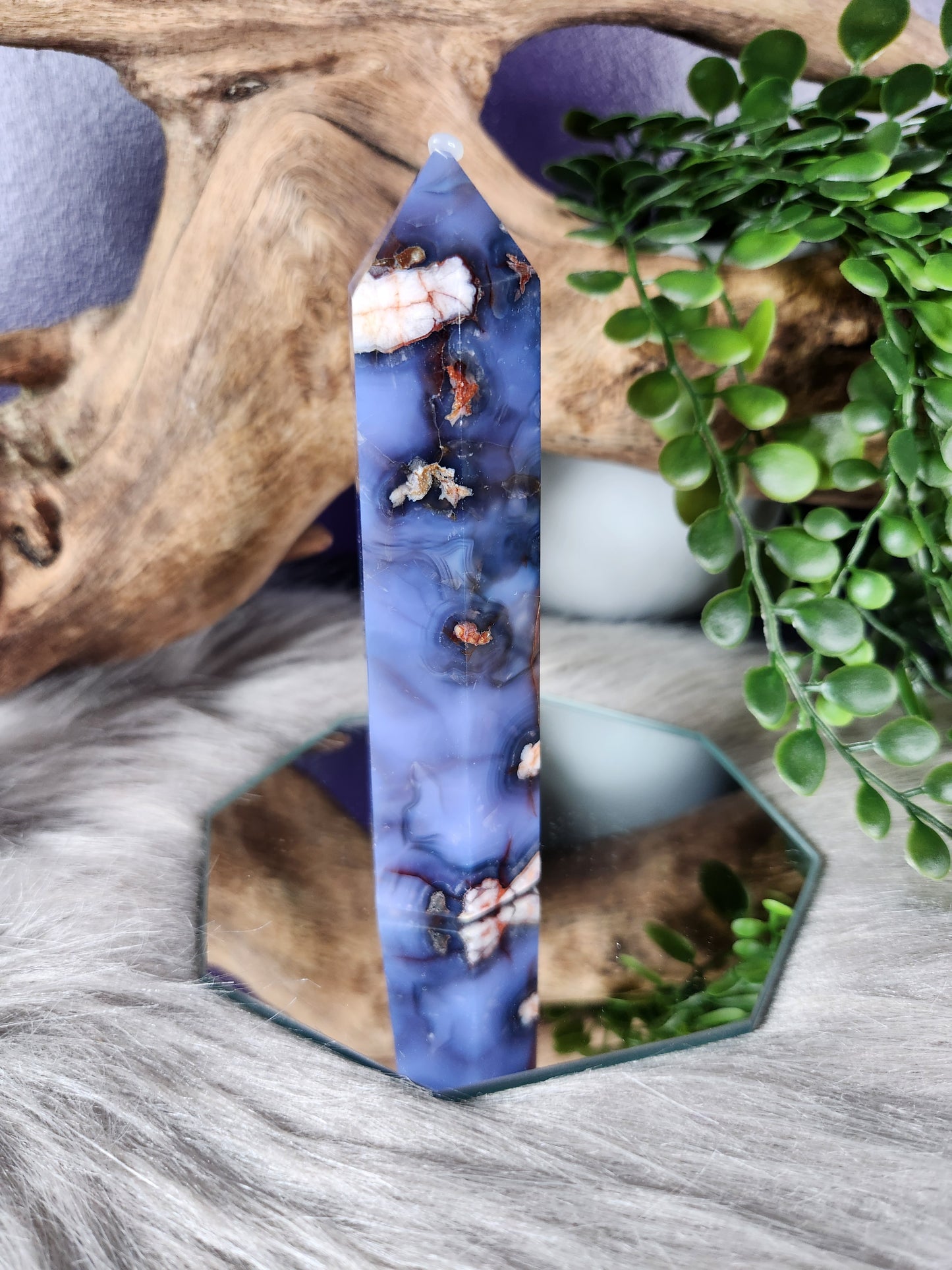Blue Flower Agate | Towers