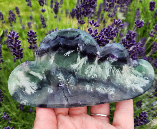 Feather Fluorite | Small Cloud Bowls