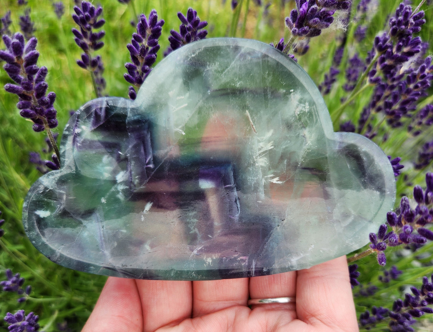 Feather Fluorite | Small Cloud Bowls