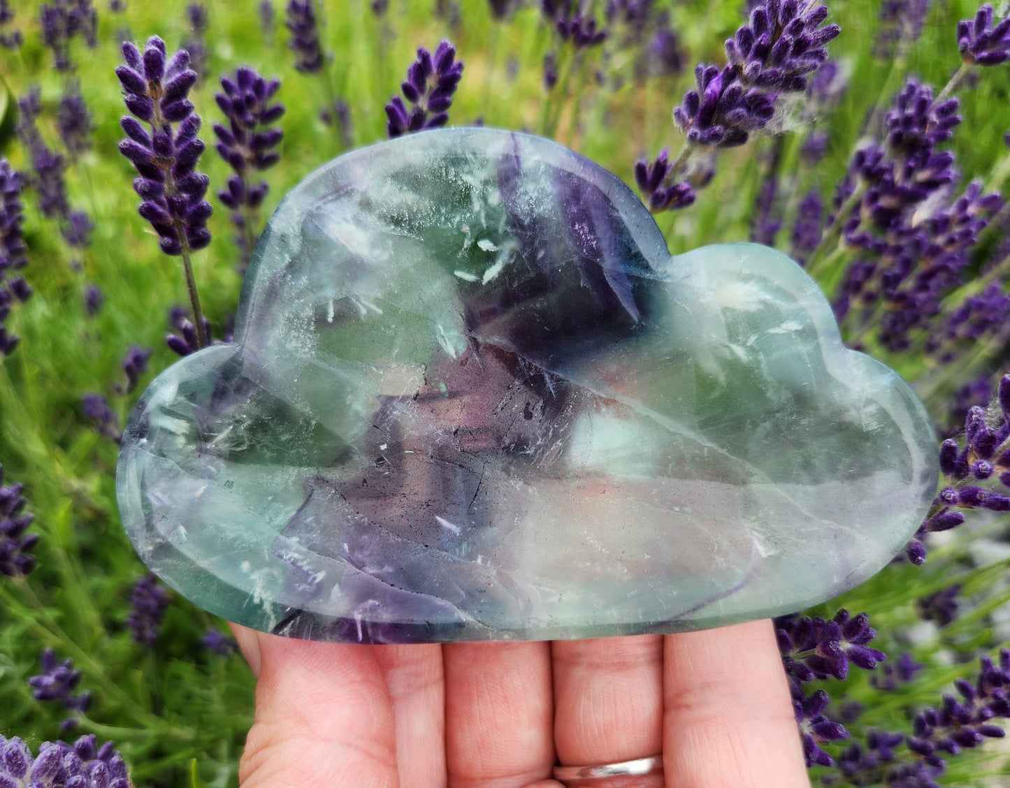 Feather Fluorite | Small Cloud Bowls
