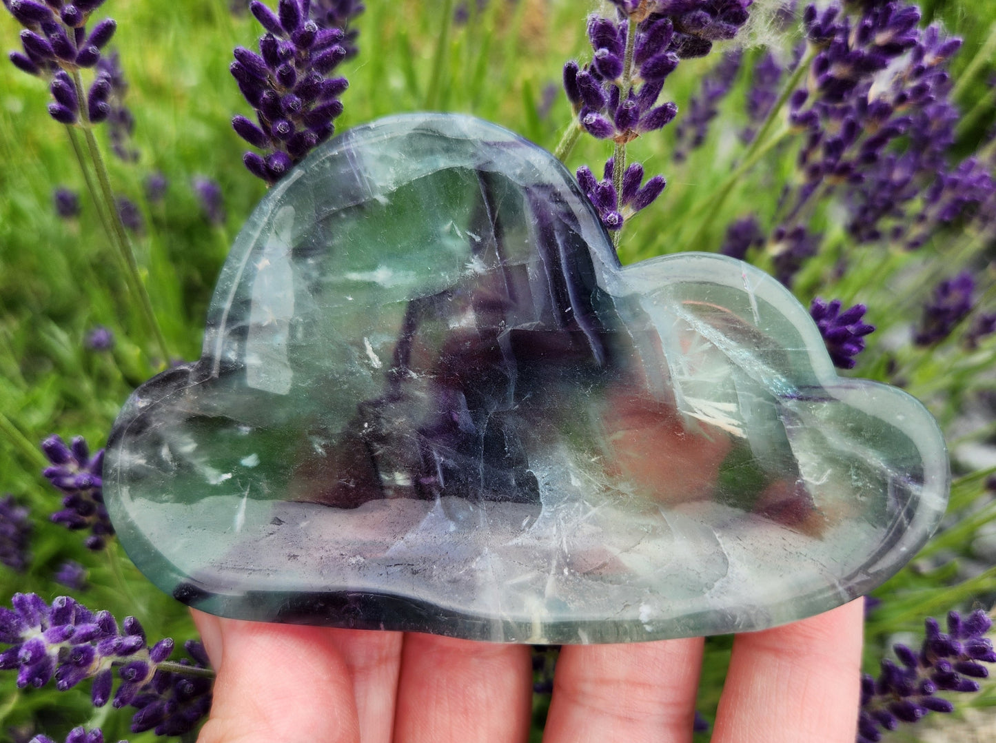 Feather Fluorite | Small Cloud Bowls
