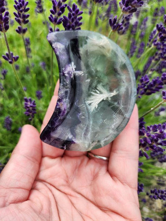 Feather Fluorite | Small Moon Bowls