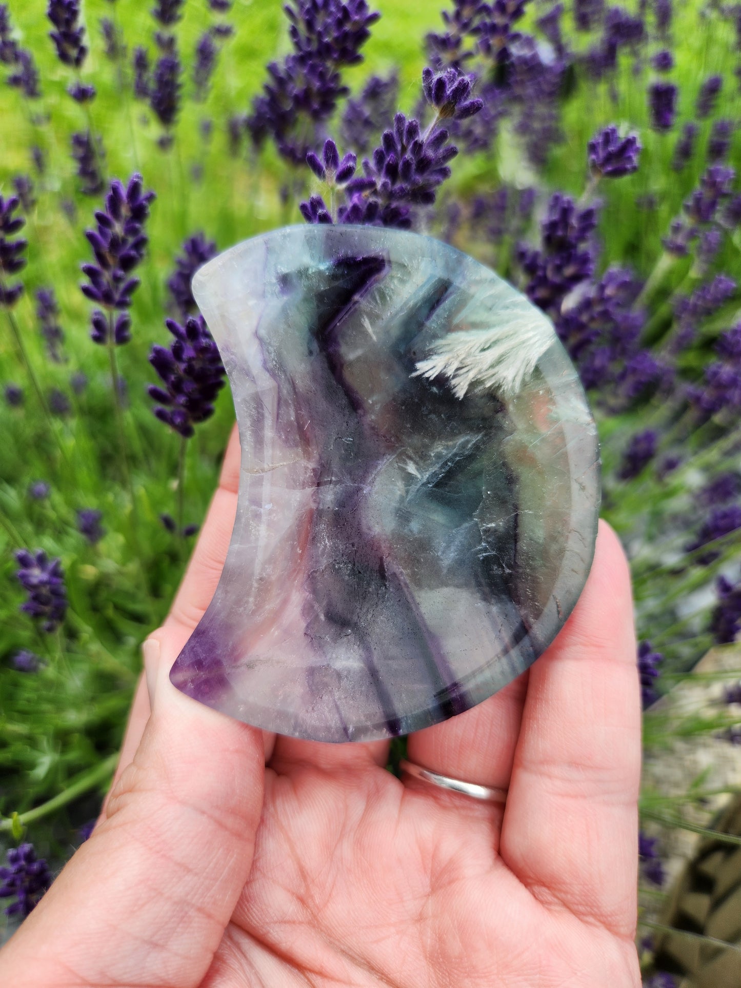 Feather Fluorite | Small Moon Bowls