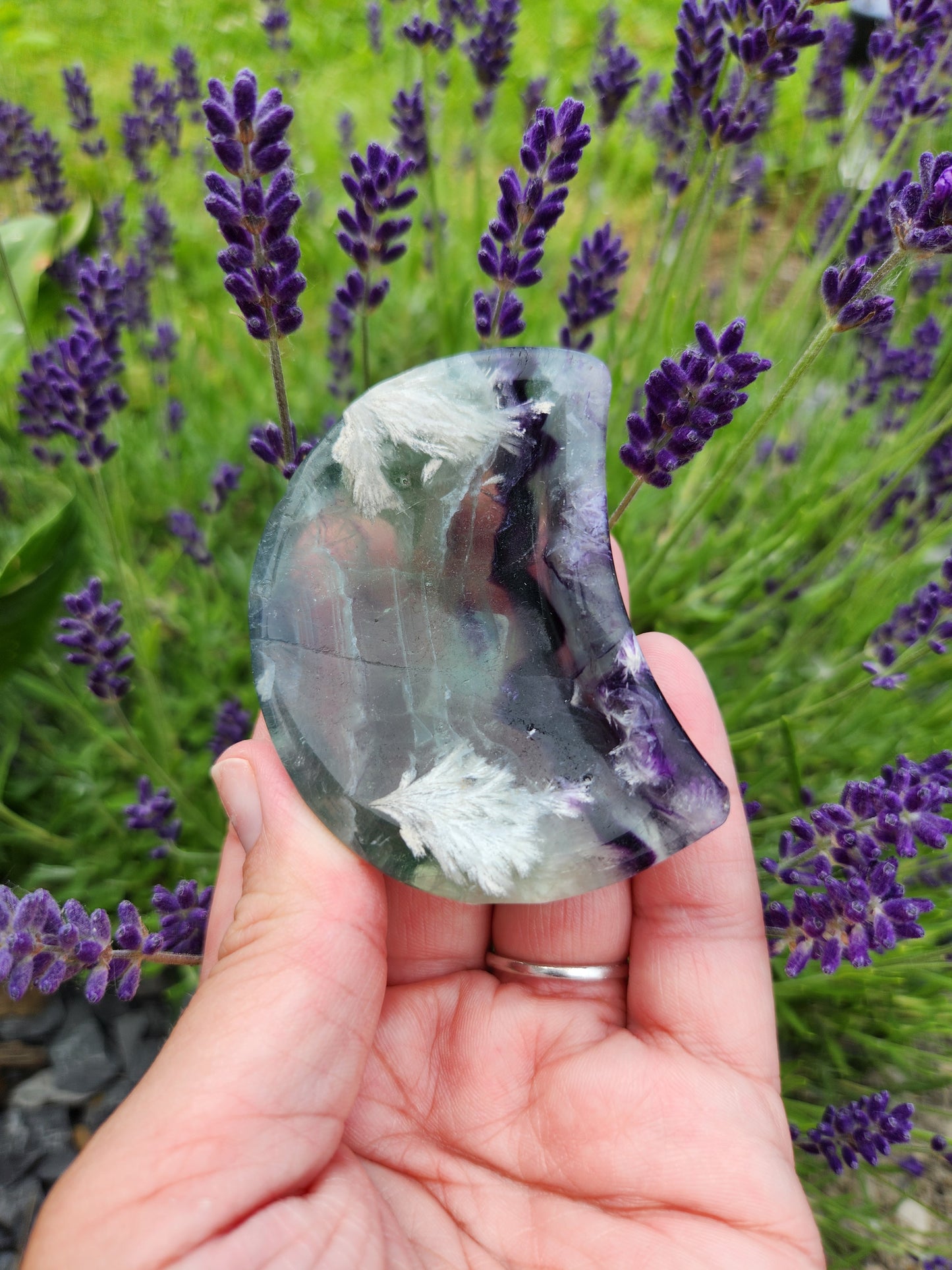 Feather Fluorite | Small Moon Bowls