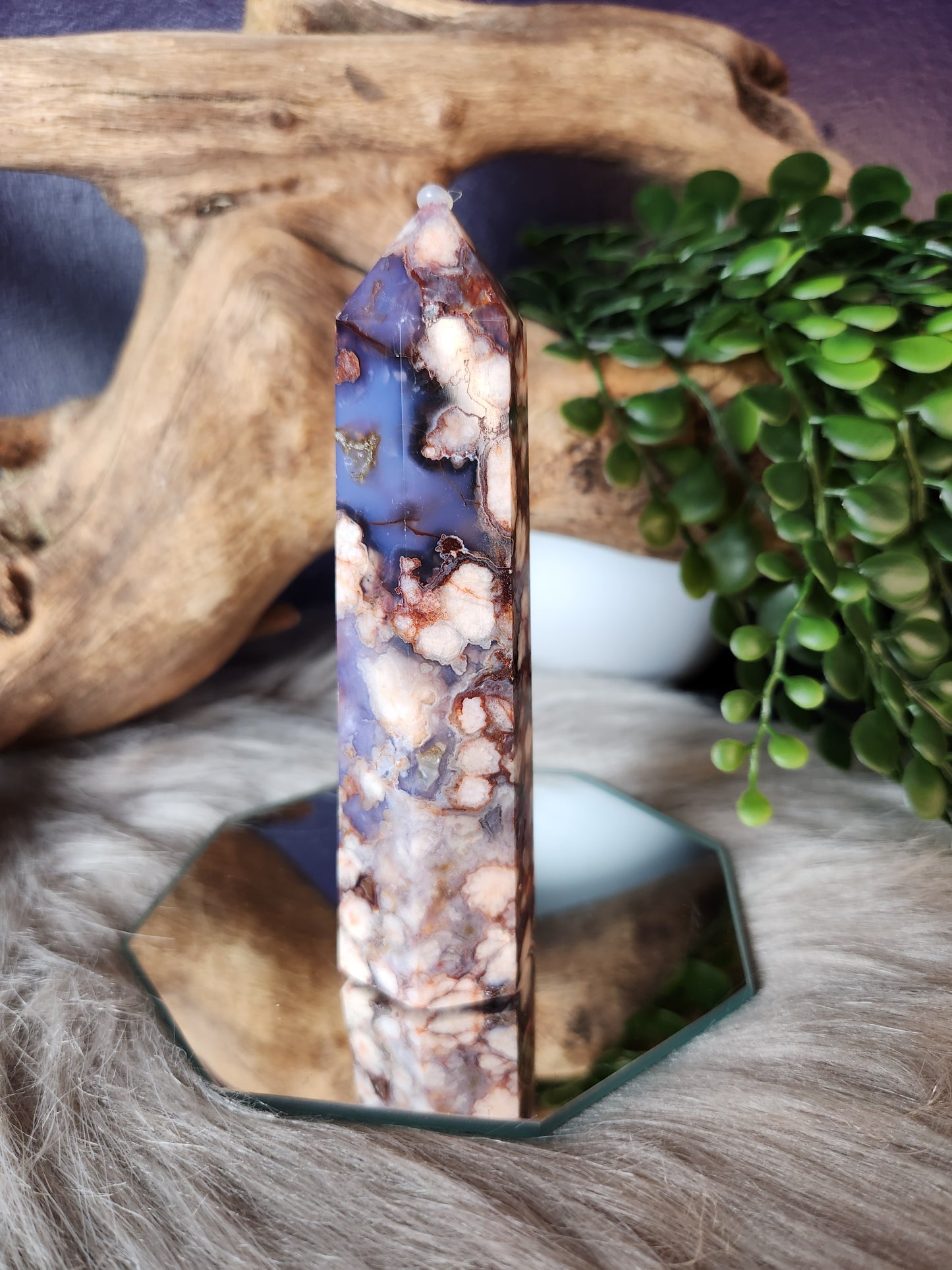 Blue Flower Agate | Towers