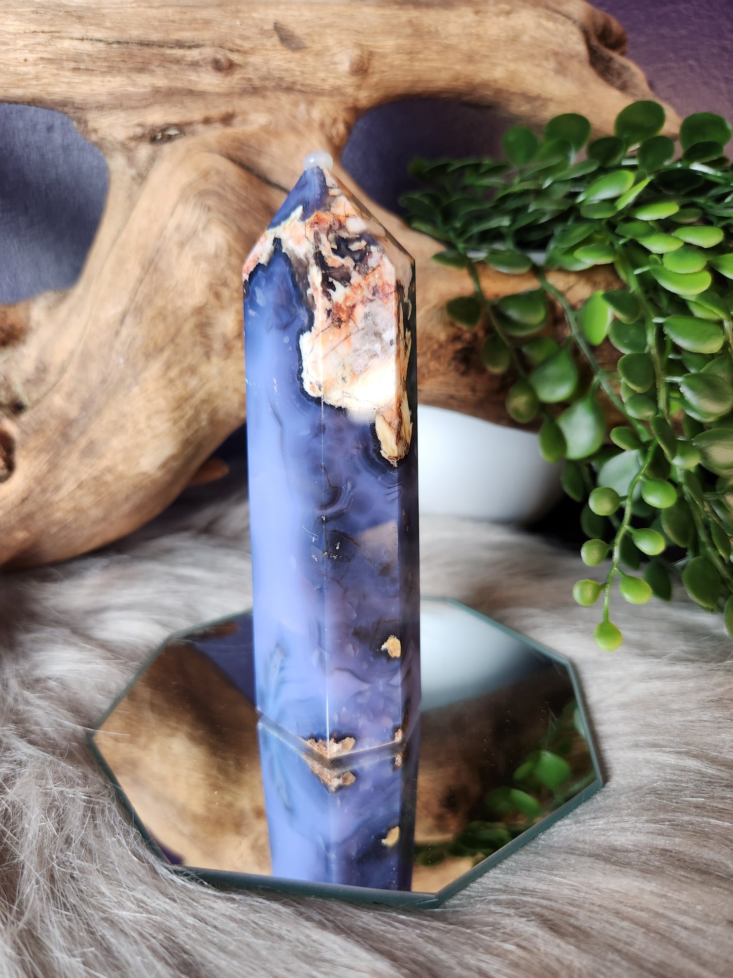 Blue Flower Agate | Towers