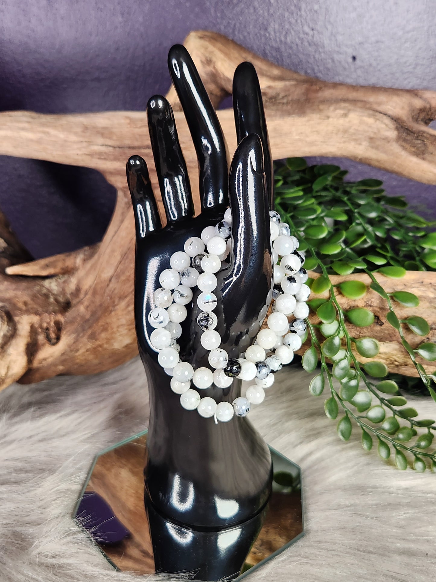 Rainbow Moonstone | Beaded Bracelet