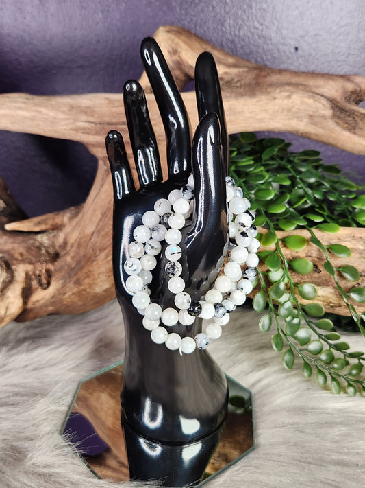 Rainbow Moonstone | Beaded Bracelet