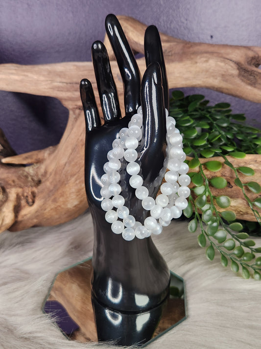 Selenite | Beaded Bracelet